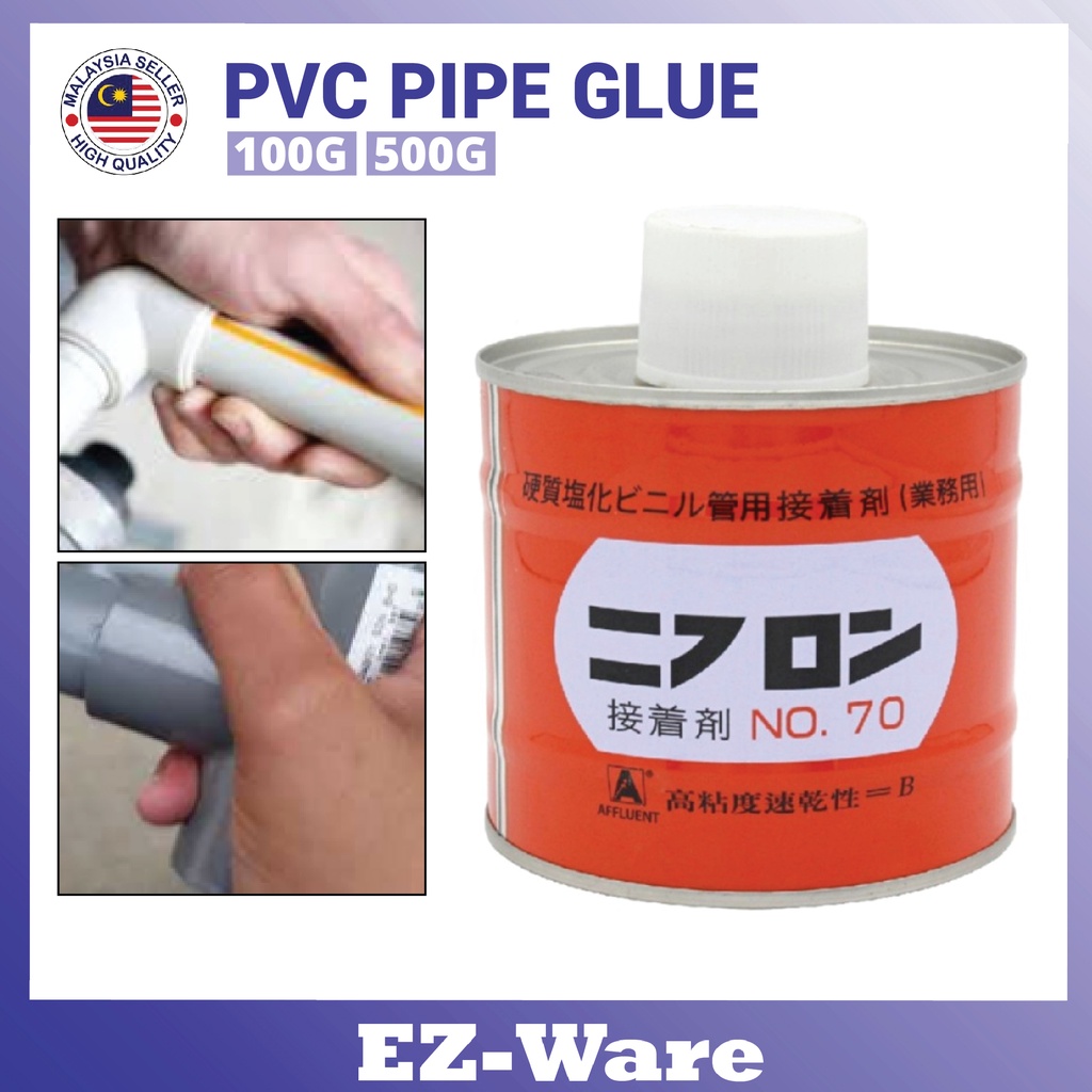 No 70 Japan PVC Pipe Glue Solvent Gum Water Piping 100gm 500gm Shopee
