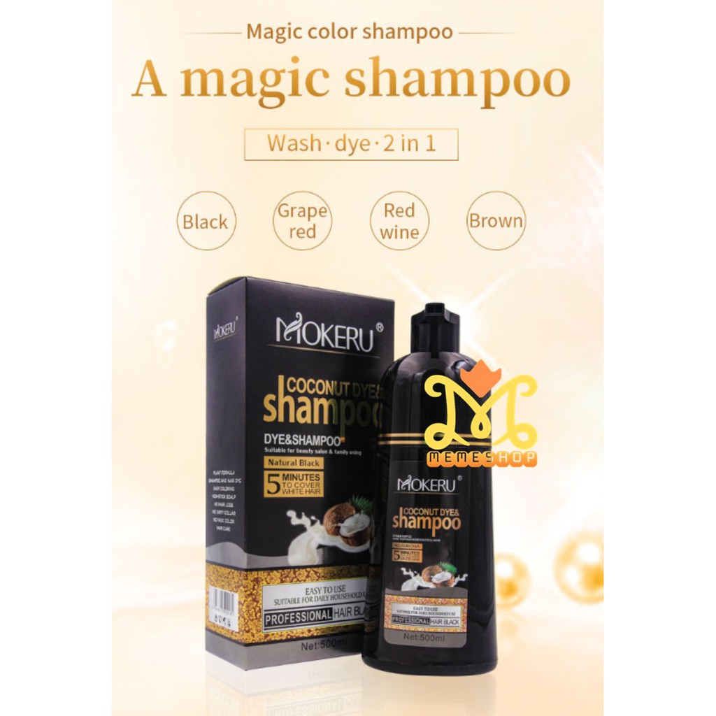 MOKERU COCONUT ESSENCE HAIR COLOR SHAMPOO 500ML Shopee Malaysia
