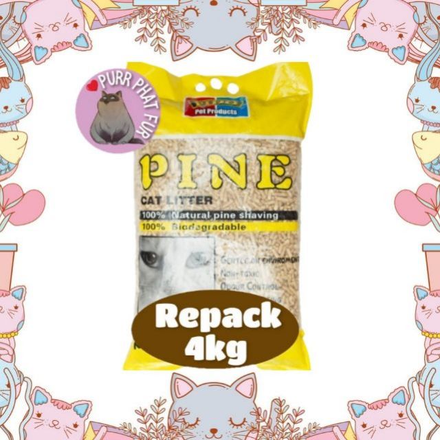 😸 FIDO PINE WOOD CAT LITTER REPACK 4KG FOR CAT, RABBIT, HAMSTER 😸