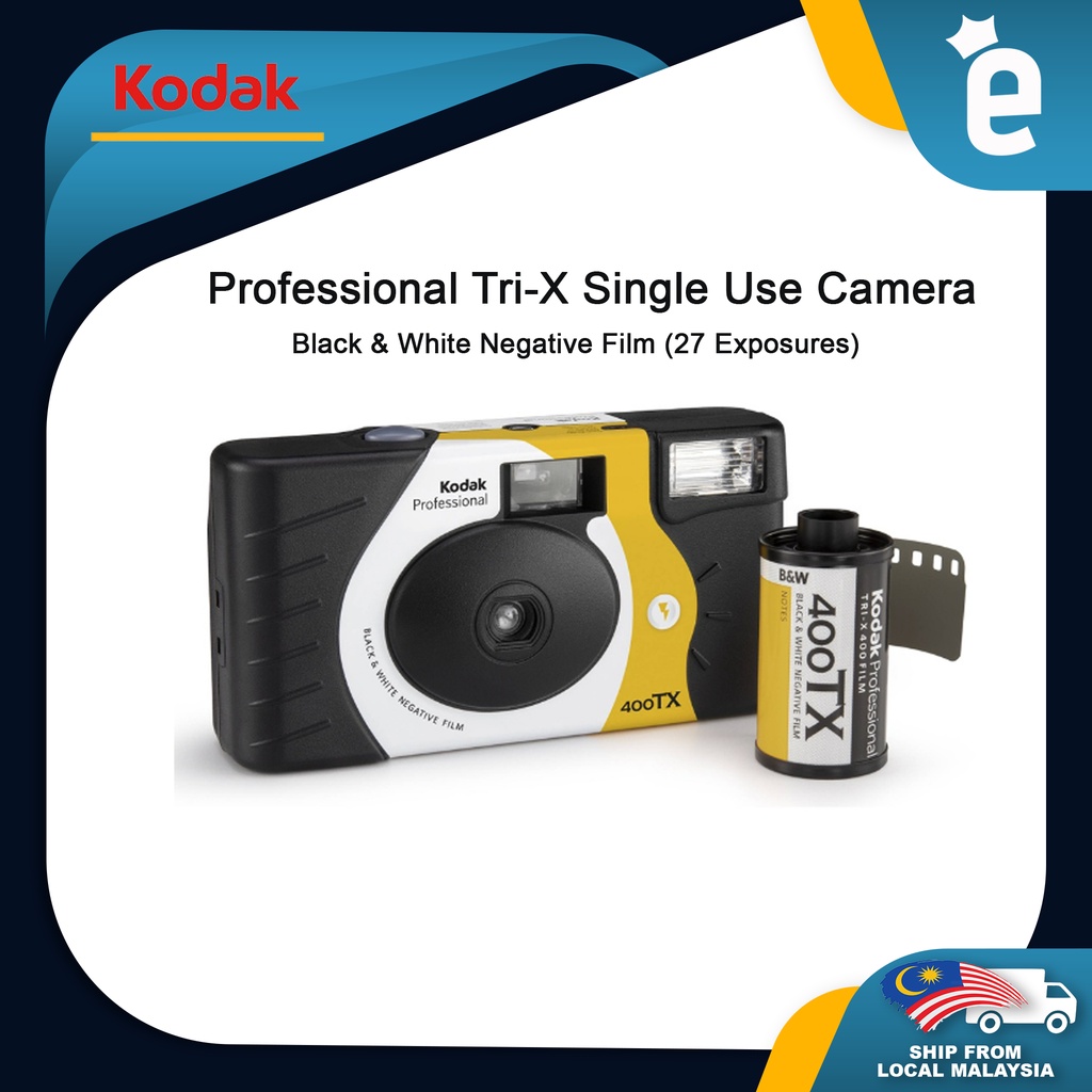 Kodak TriX 400 Disposable Film Camera SingleUse Flash Camera Film
