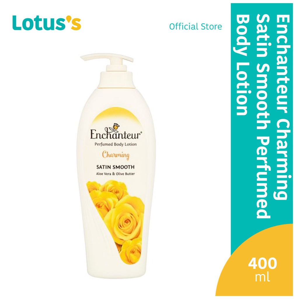 Enchanteur Charming Satin Smooth Perfumed Body Lotion 400ml Shopee