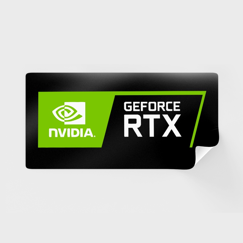Nvidia GEFORCE RTX Waterproof Unit Sticker Shopee Malaysia