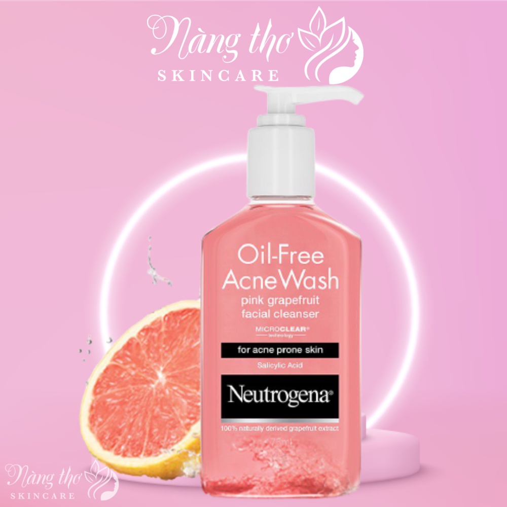 Neutrogena Pink Grapefruit Acne Face Wash (177mL) Shopee Malaysia