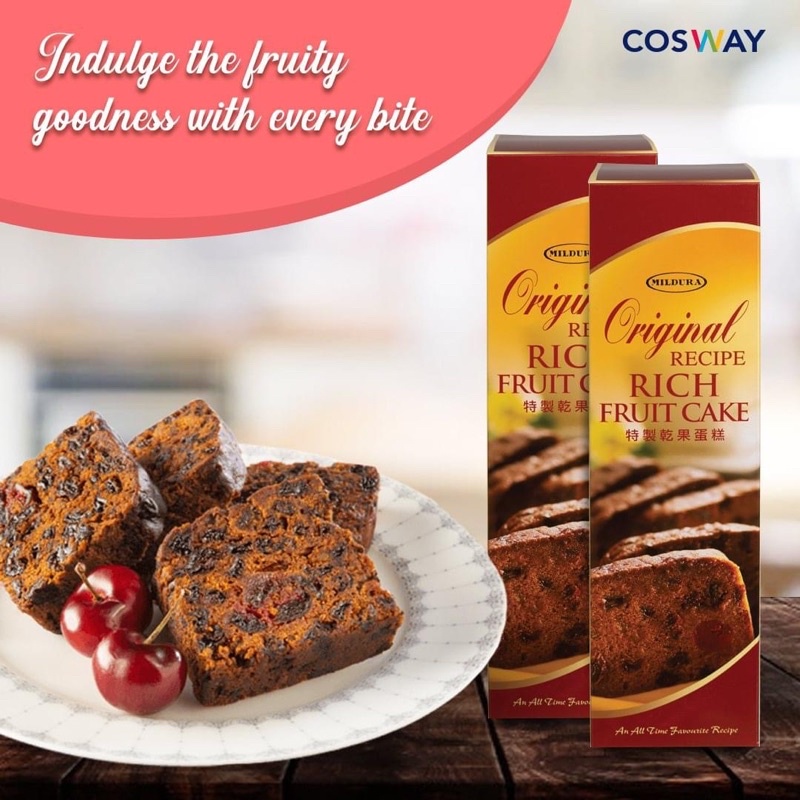 Rich Fruit Cake Original Recipe Mildura Cosway Kek kukus buah asli