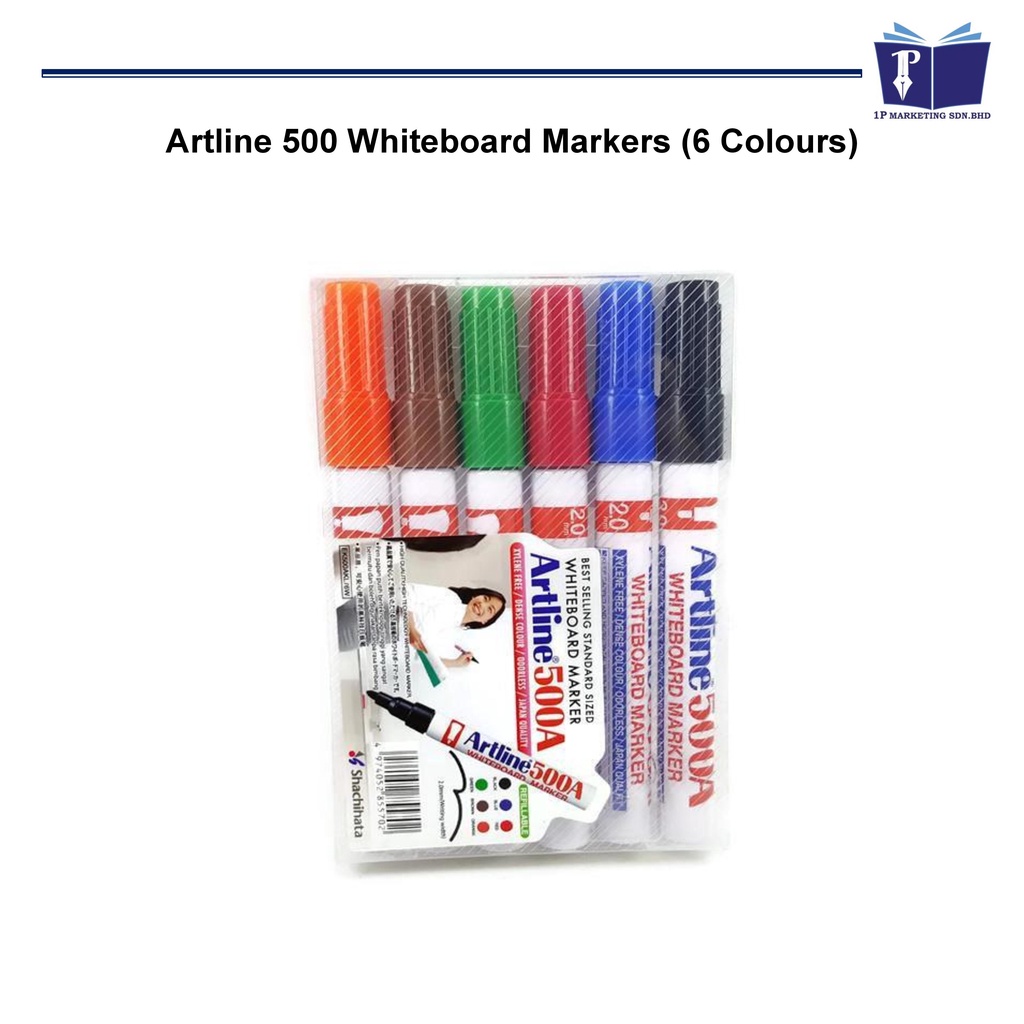 ARTLINE 500 Whiteboard Marker 6 Colour Set Shopee Malaysia