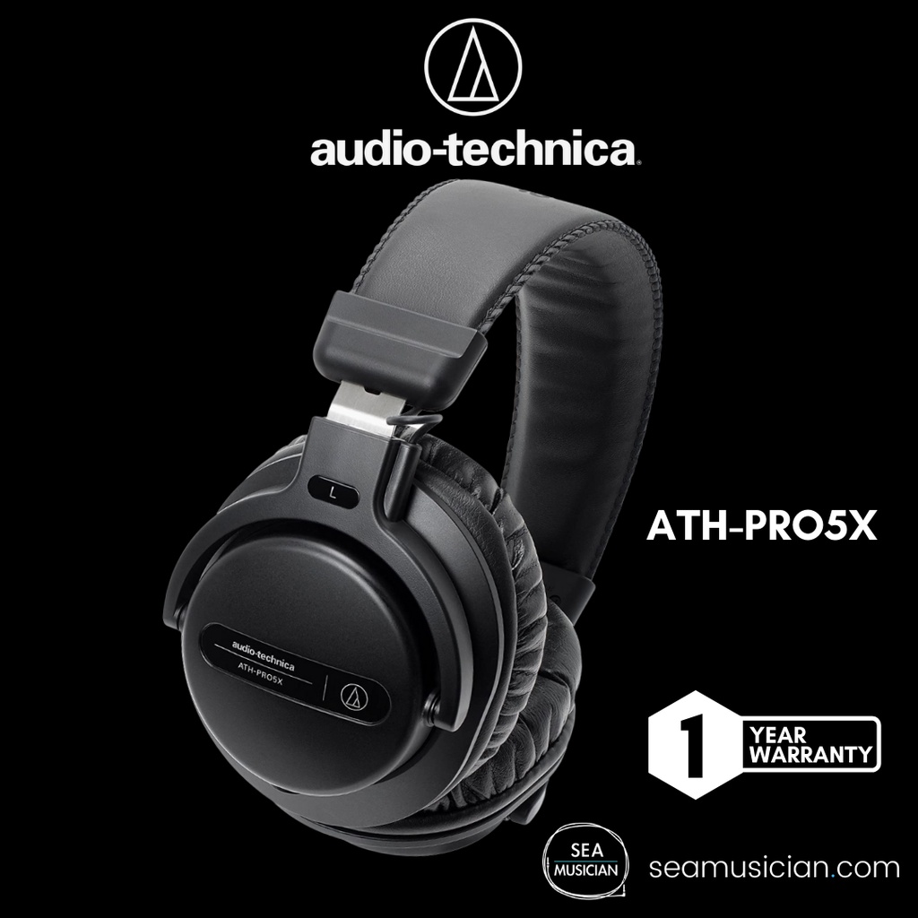 AUDIO TECHNICA ATHPRO5X PROFESSIONAL OVER EAR DJ MONITOR HEADPHONE BLACK Shopee Malaysia