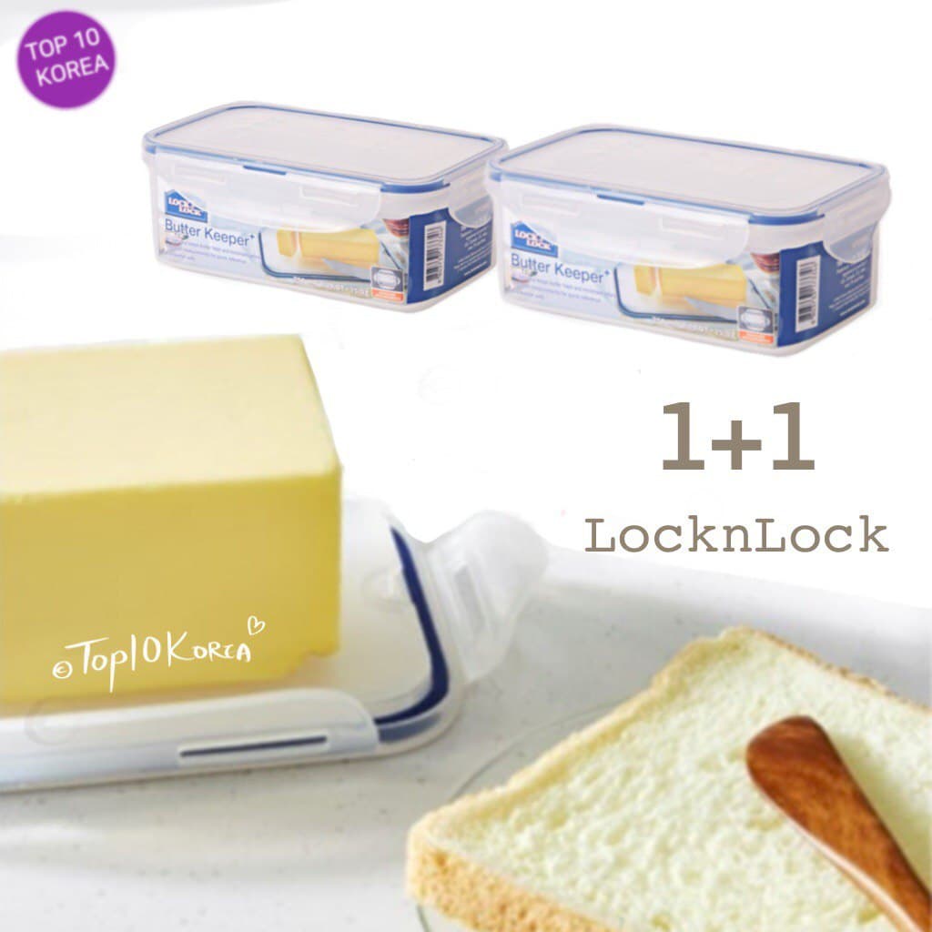 [LocknLock]1+1 Butter Dish Plate Keeper Container 75ml Shopee Malaysia