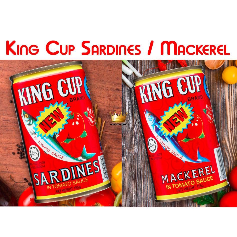 King Cup Sardin Sardine Mackerel in Sos Tomato Sauce 155g Shopee Malaysia