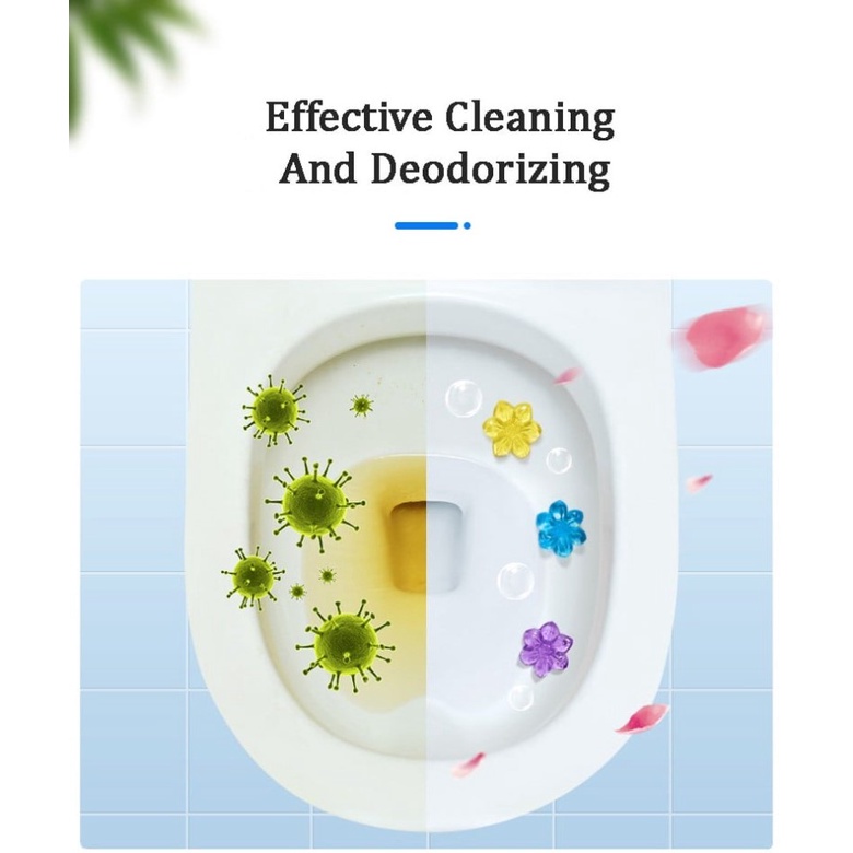 PD Toilet Bowl Deodorizer Cleaner Gel Floret and Star Toilet