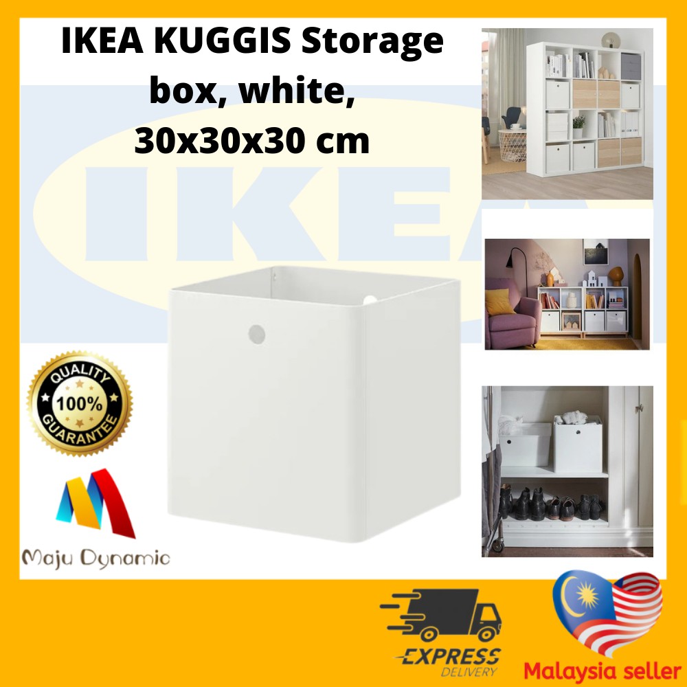 🔥Ready Stock🔥IKEA KUGGIS Storage box, white, 30x30x30 cm Shopee Malaysia