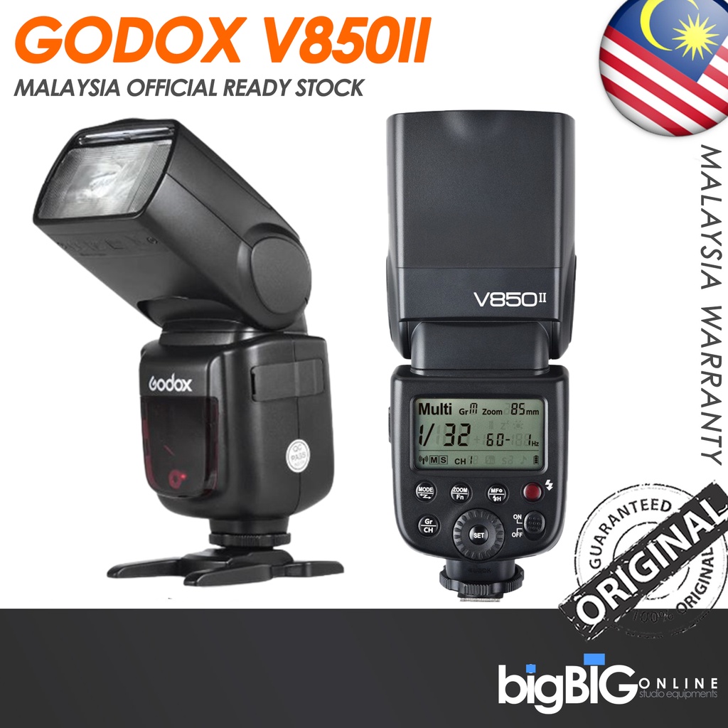 Godox V850II / V850III Speedlite Flash Light for Canon Nikon Sony Fuji Pentax Olympus Shopee