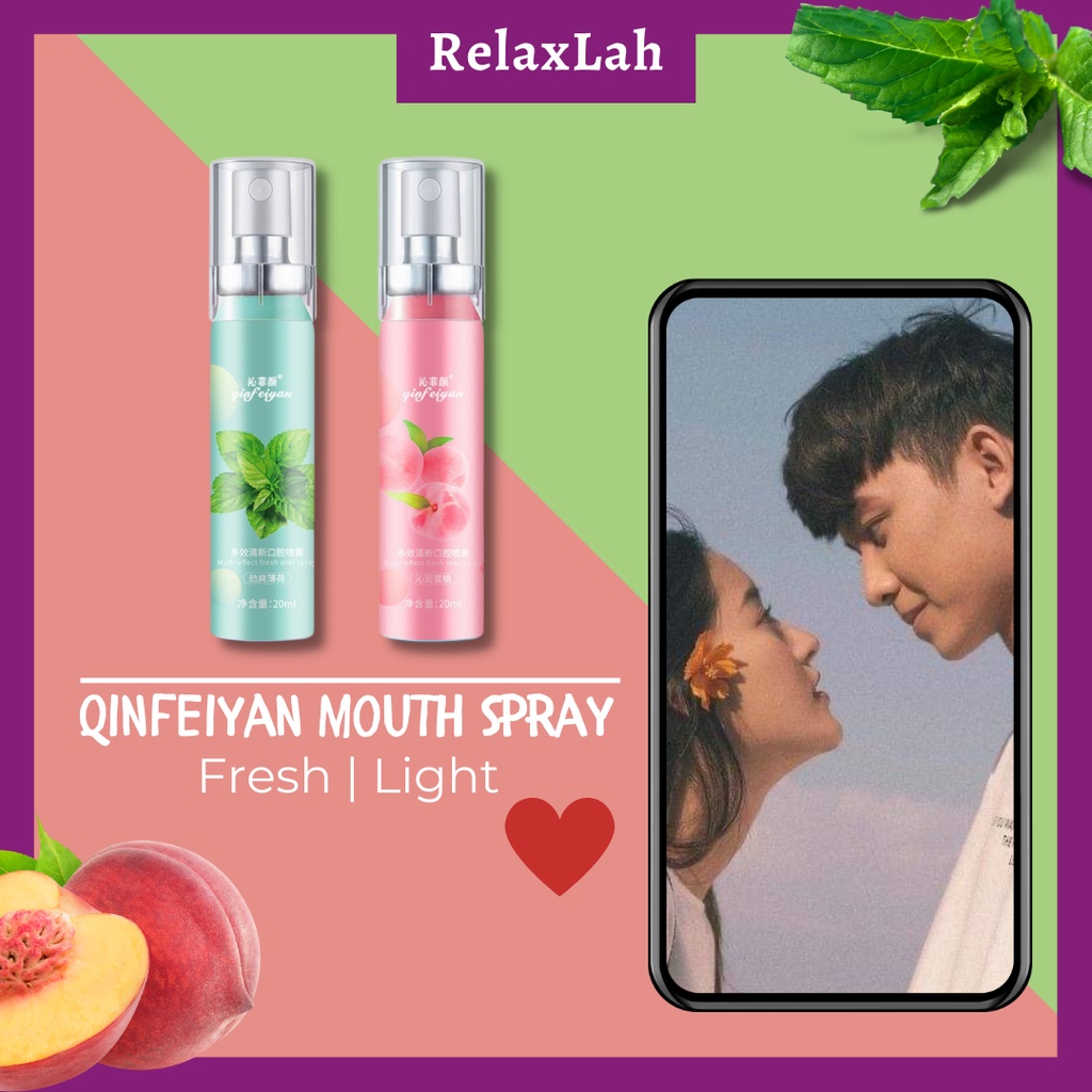 Mouth Spray For Bad Breath Spray Mulut Wangi Nafas Berbau Mint Peach