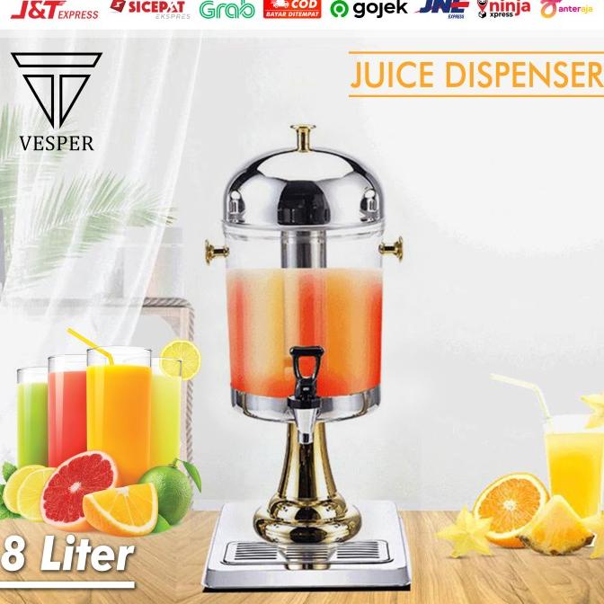 Juice DISPENSER 8LITER/JUICER STAINLESS STEEL/DISPENSER TOWER Shopee