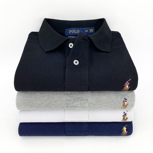 Original Ralph Laurens Lapel Polo Shirt Men's Plus Size Summer Cotton