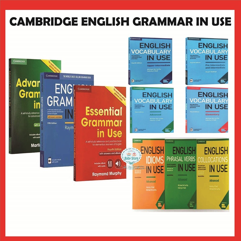 English Grammar in Use Essential, Intermediate, Advanced/Vocabulary in