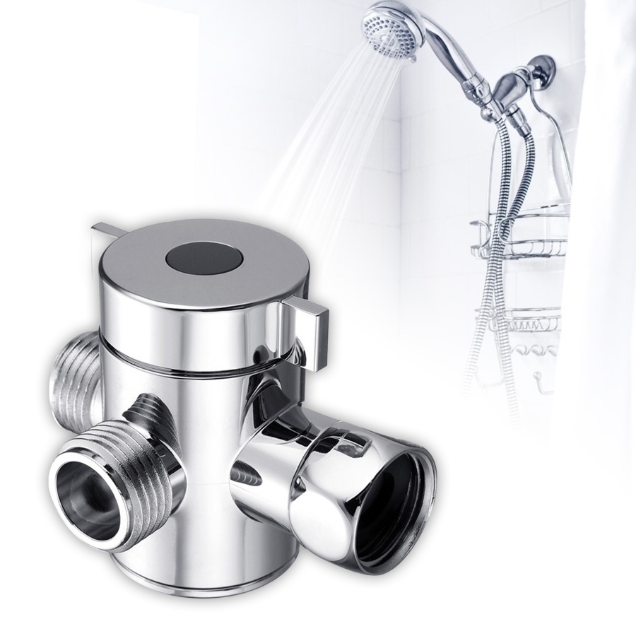 Multifunction 3 Way Shower Head Diverter Valve G1/2 Three Function