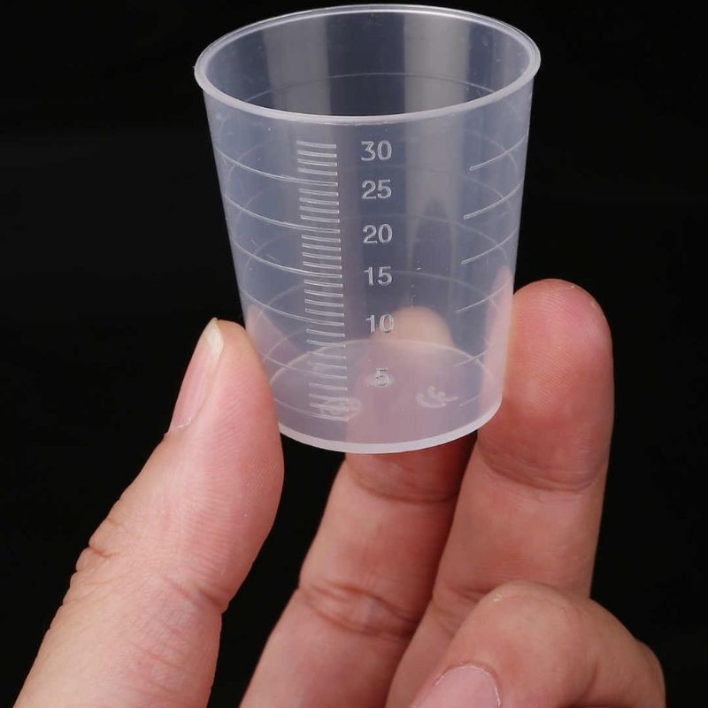 M5001 1 pcs 30ml Medicine Measuring Cups 量杯Clear Container Shopee