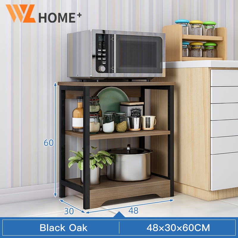 Kitchen Storage Rack 3/4/5 Tiers Rack Rak Dapur Multilayer Organizer