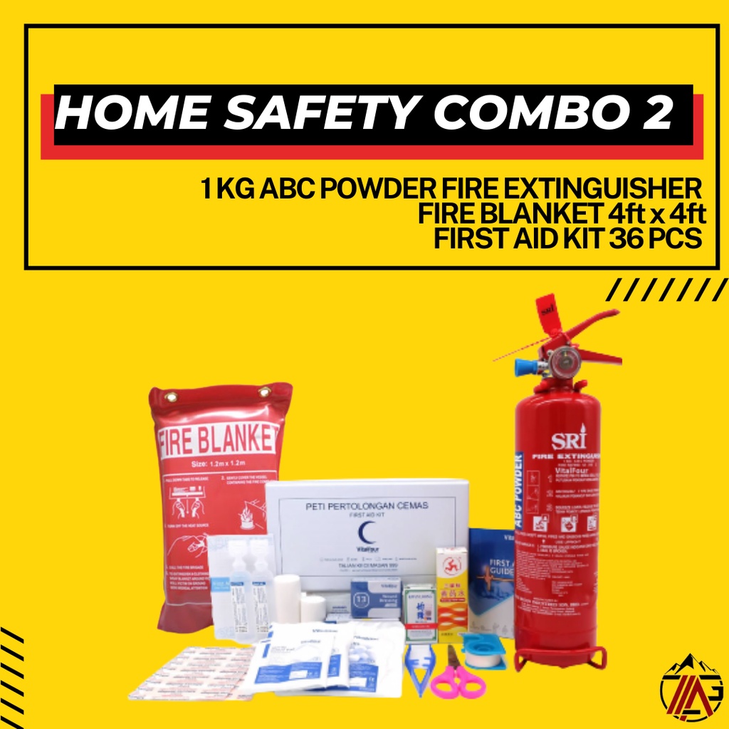 FIRE EXTINGUISHER HOME COMBO 2 (FIRE EXTINGUISHER 1KG+FIRE BLANKET