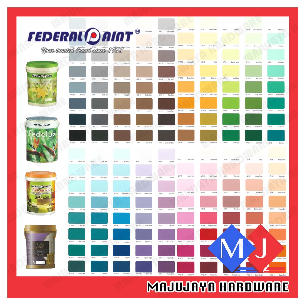 ( 15Liter ) FEDERAL PAINT Wall Emulsion Paint / Wall Ceiling Paint