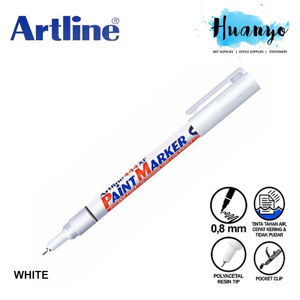 Artline 444XF 0.8mm Paint Marker (White) Shopee Malaysia