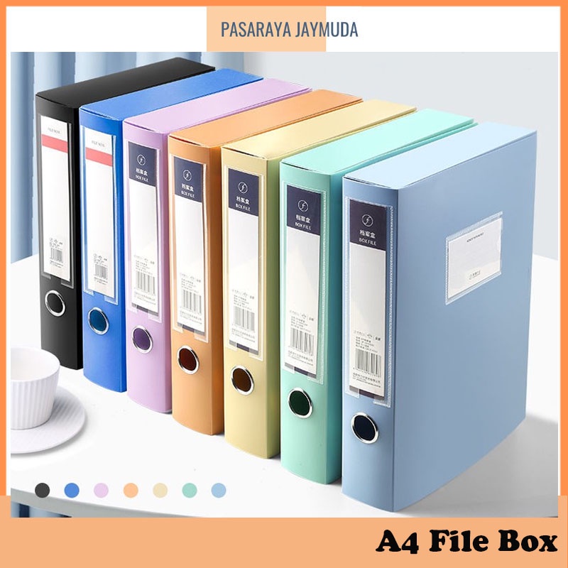 A4 Storage File Box Thick PVC File Box Storage Plastic File Box with