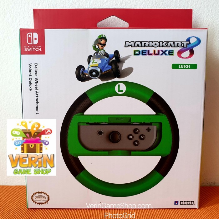 Nintendo Switch HORI Mario Kart 8 Deluxe Racing Wheel (Luigi) Shopee