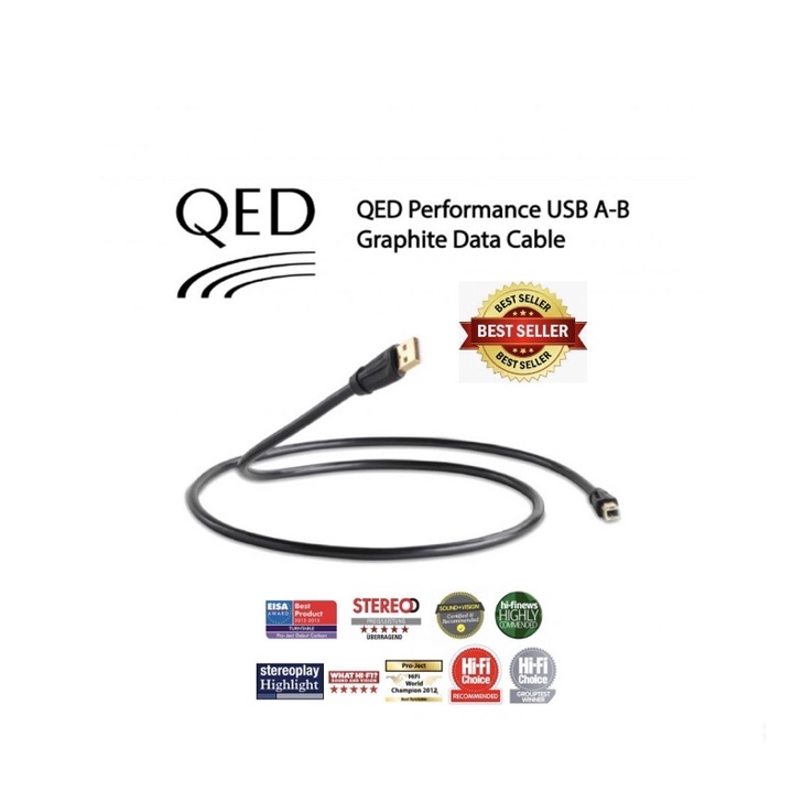 QED Performance USB AB Graphite Data Cable (1.5M)(3.0M) Shopee Malaysia