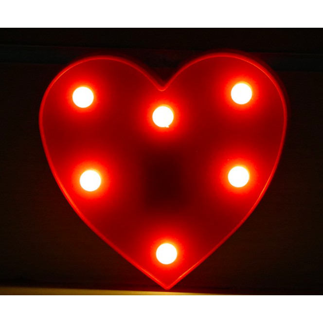 Party Gift Novelty 3D LED LOVE Night Light Party Decoration Set 愛心造型LED