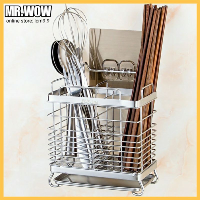 SUS304 Stainless steel Kitchen Storage Box/ Utensils Cook Spoon