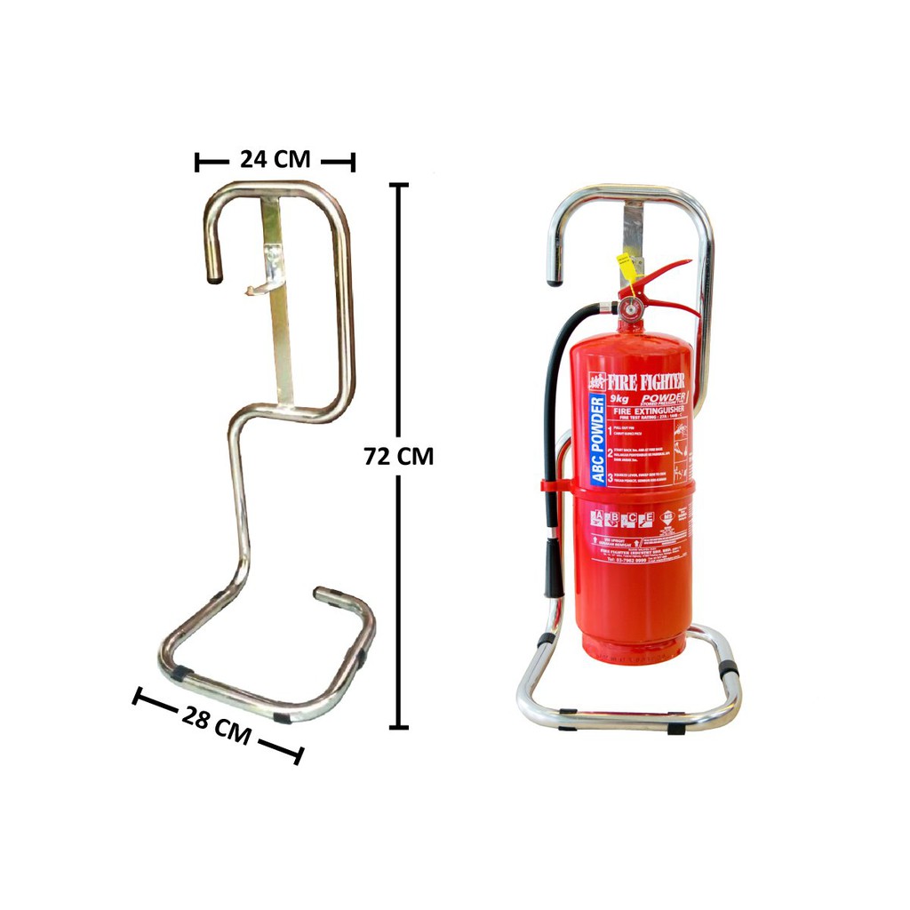 Single Fire Extinguisher Stand Chrome Shopee Malaysia