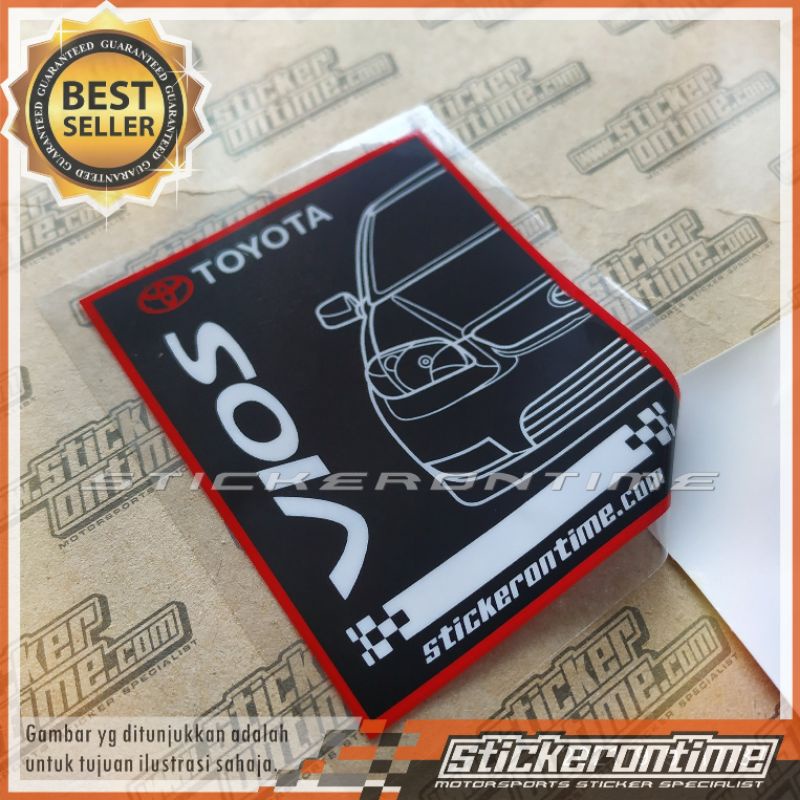 Car Sticker Toyota Vios 1st Gen Trd Toms Gazoo Racing Shopee Malaysia