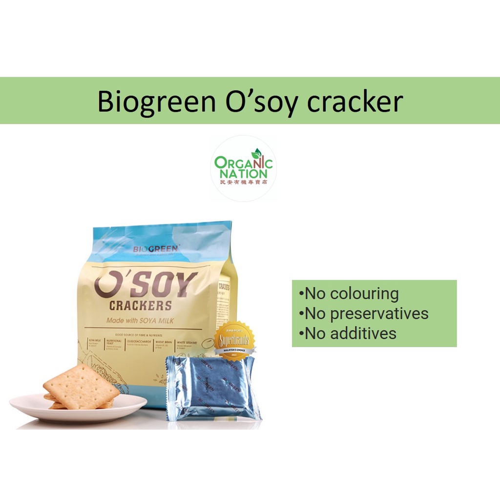 Biogreen O'soy cracker Shopee Malaysia