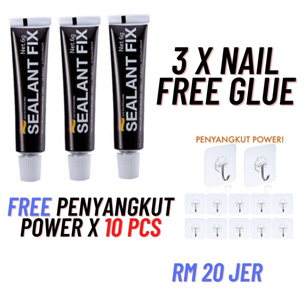 {SP42} Super Glue Strong Quick Dry Nailfree Glue Super Adhesive Quick