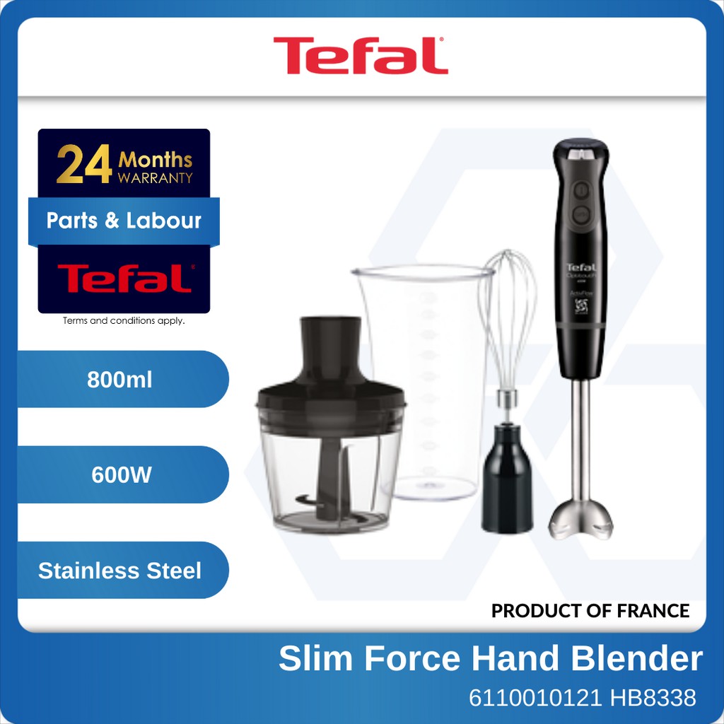 TEFAL Optitouch Slim Force Hand Blender HB8338 Pengisar Pegang Tangan
