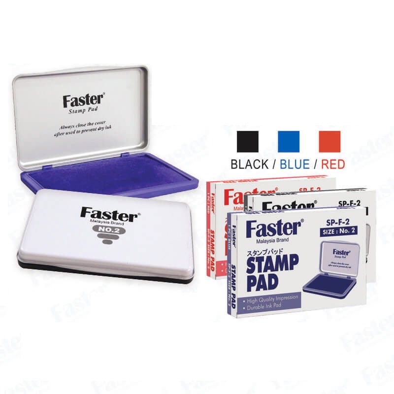💯Ready Stock💯 Faster Stamp Pad Ink NO.00/0/1 / Ink Stamps/ Ink Pads/印盘