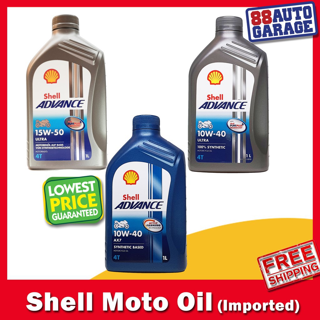 petronas engine oil Shell 4T Advance Ultra 10W40/ AX7 10W40/ Ultra