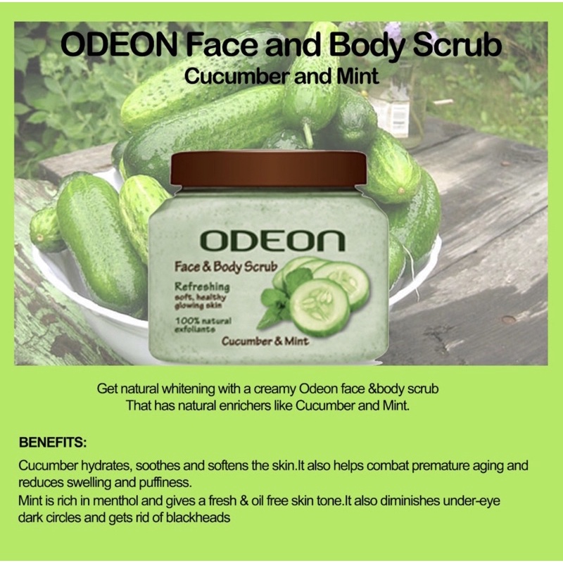 ODEON Face & Body Scrub (300ml) Shopee Malaysia