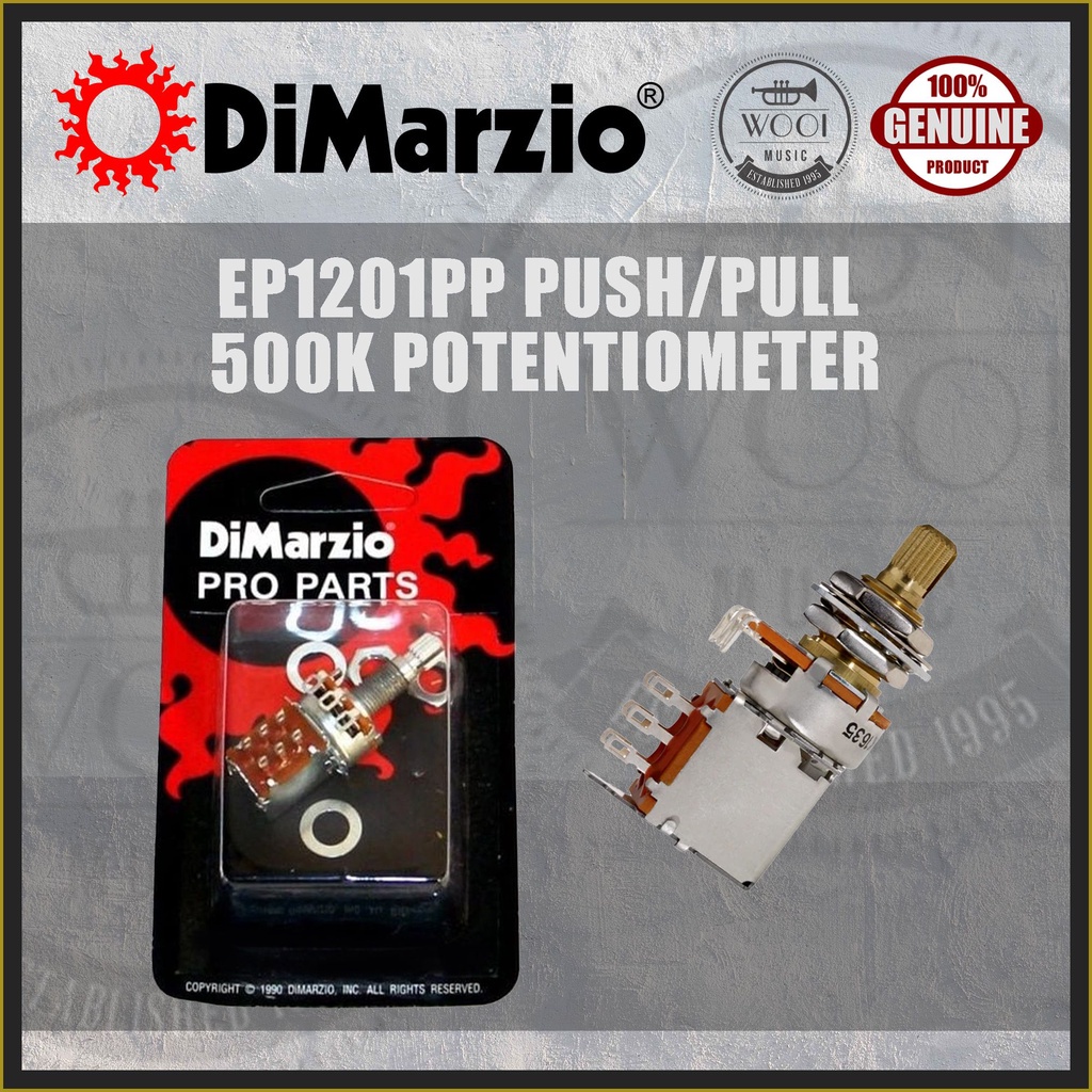 DiMarzio EP1201PP 500K Push/Pull Potentiometer (Guitar Pot) Shopee