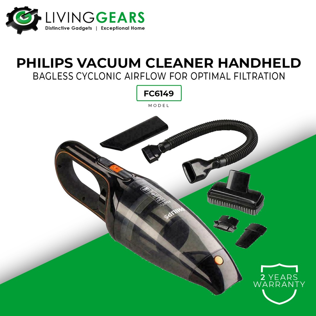 Philips FC6149 MiniVac Handheld Bagless Car Vacuum Cleaner FC6149/61