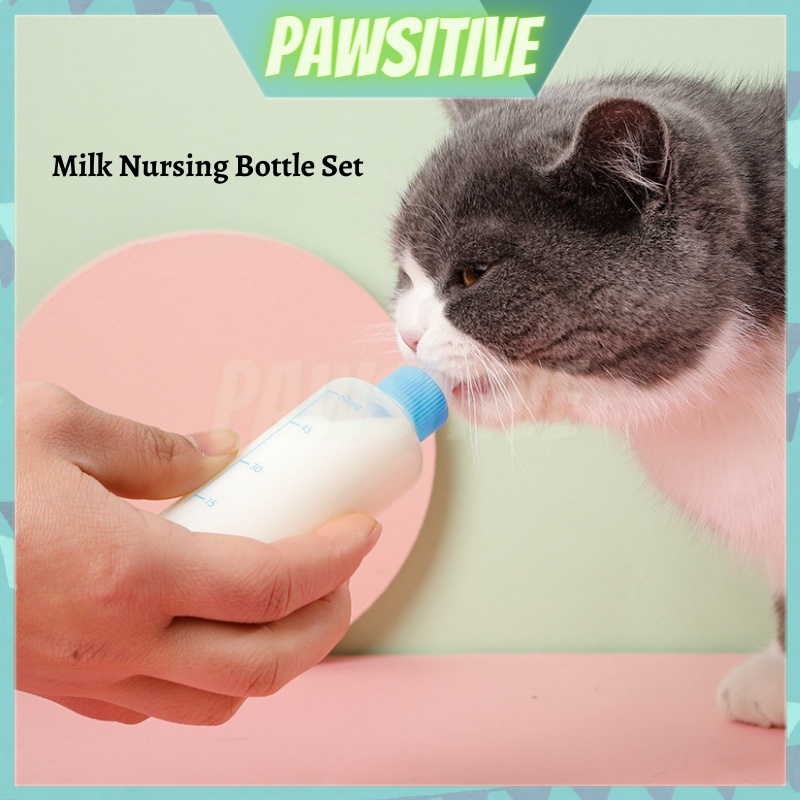 PAWSITIVE Cat Bottle/Kitten Milk Bottle/Kitten Milk Feeder/Botol Kucing/Botol Susu Kucing/Botol