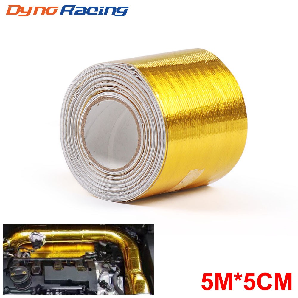 5mx5cm Aluminum Foil Thermal exhaust Tape Air Intake Heat Reflective