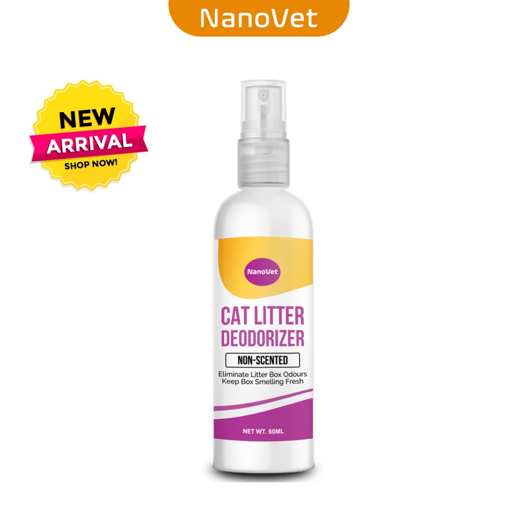 Nanovet Cat Litter Deodorizer Spray NonScented 60ML Shopee Malaysia