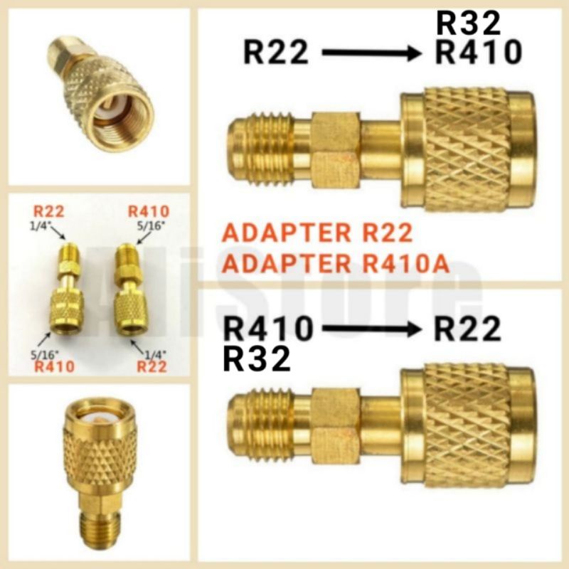 ALi Adapter R22 to R410a Adapter R410a to R22 Charging Hose R134a R32