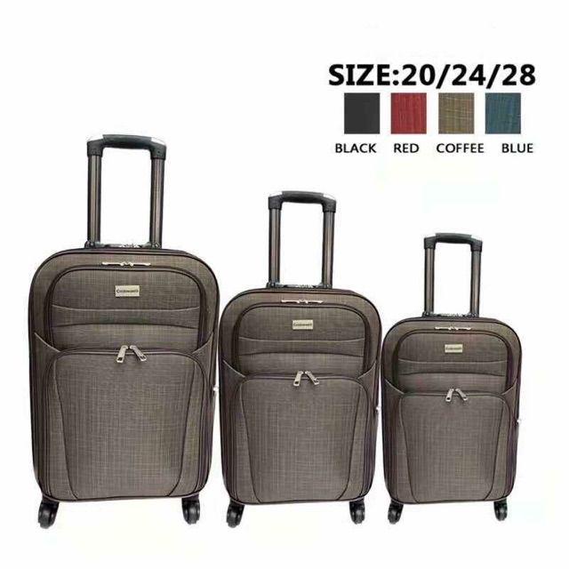 cloth luggage 20inch 24inch 28inch ready stock good quality suitcase