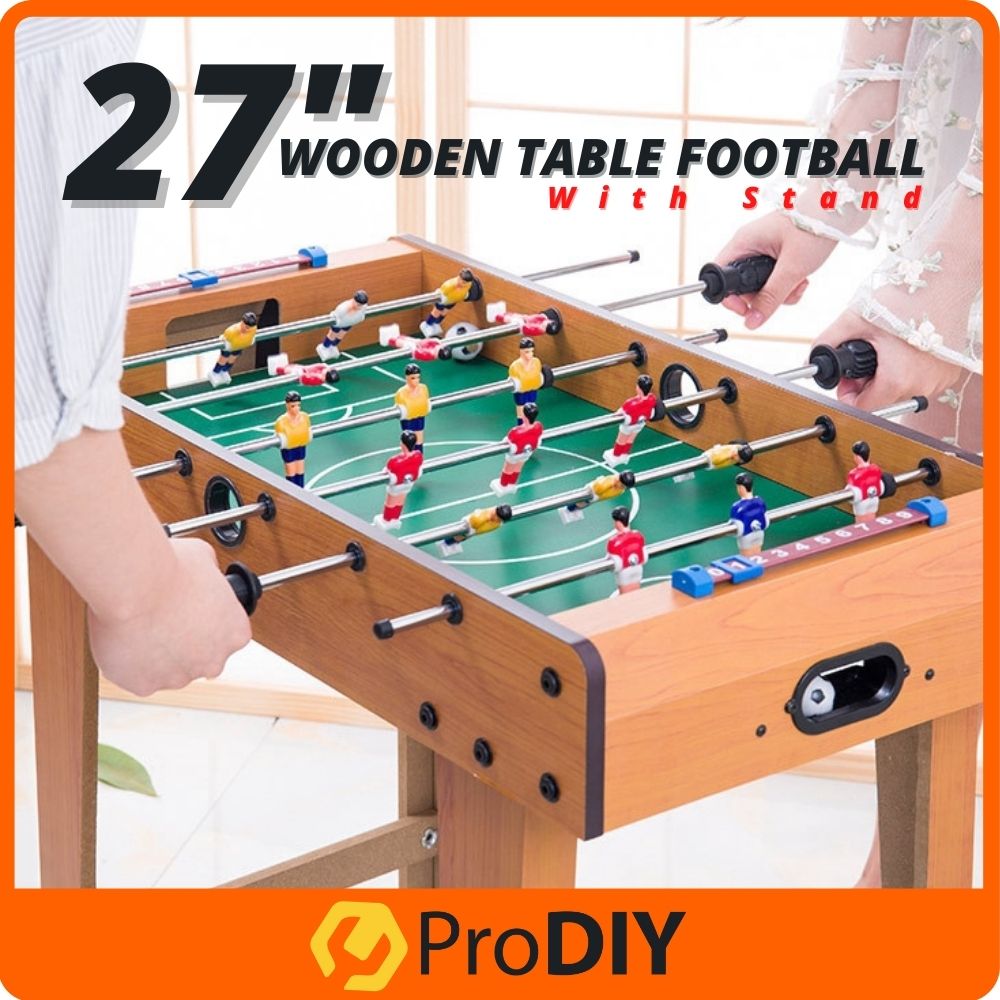 27 Inch Wooden Table Football Game With Stand Foosball Soccer Table