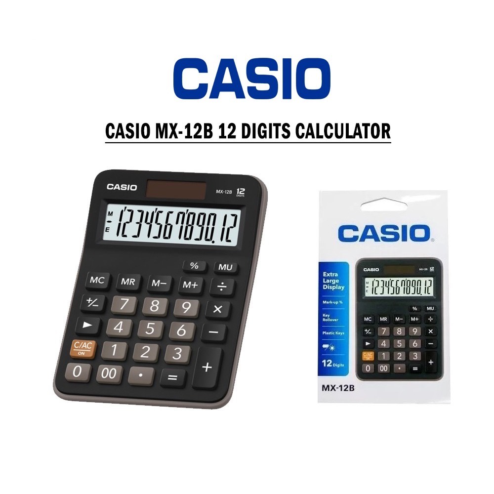 [Original]Casio MX12B Desktop 12 Digits Calculator Shopee Malaysia