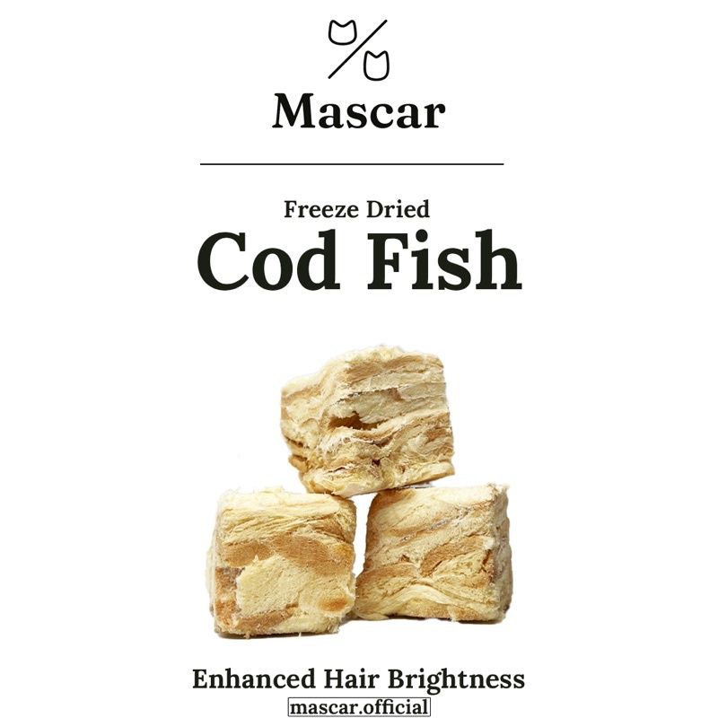 Mascar Freeze Dried Cod Fish (120g) 宠物冻干鳕鱼 Shopee Malaysia