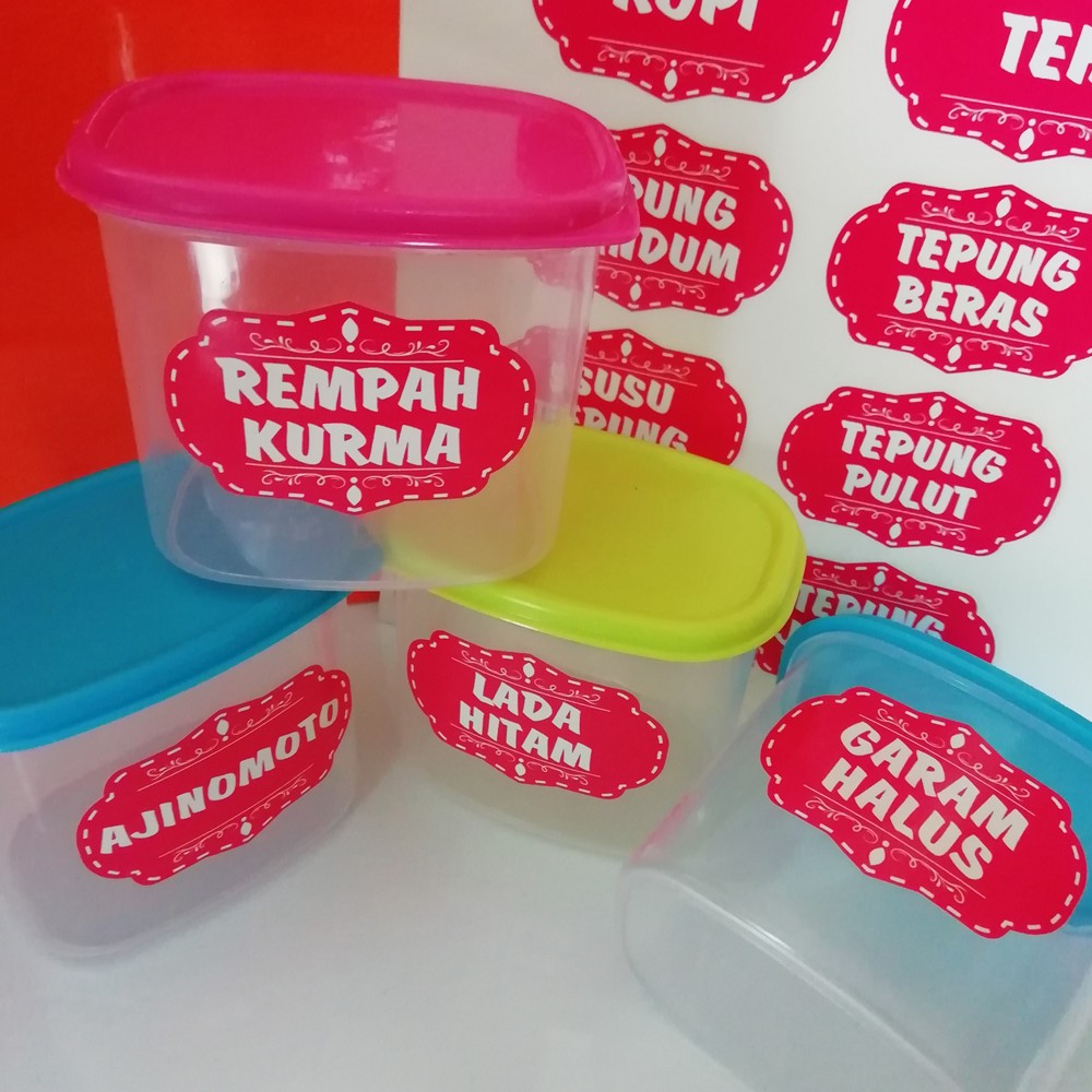 Sticker Label Dapur Untuk Bahan Masakan (40Pcs) Shopee Malaysia