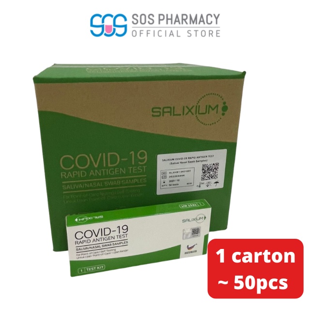 SALIXIUM NASAL/SALIVA Covid19 RTK Test Kit (FULL BOX) (EXP DATE 4/2025) Shopee Malaysia